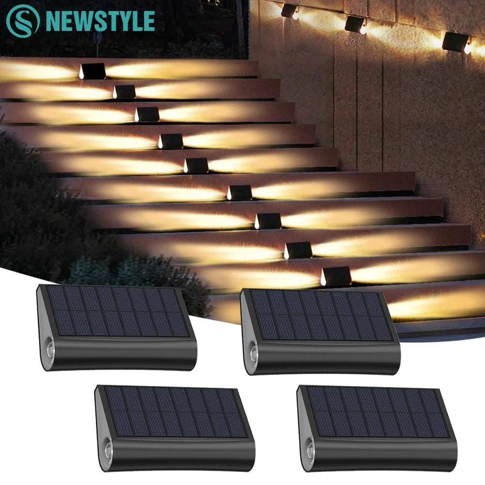 Énergie solaire rechargeable d'escalier