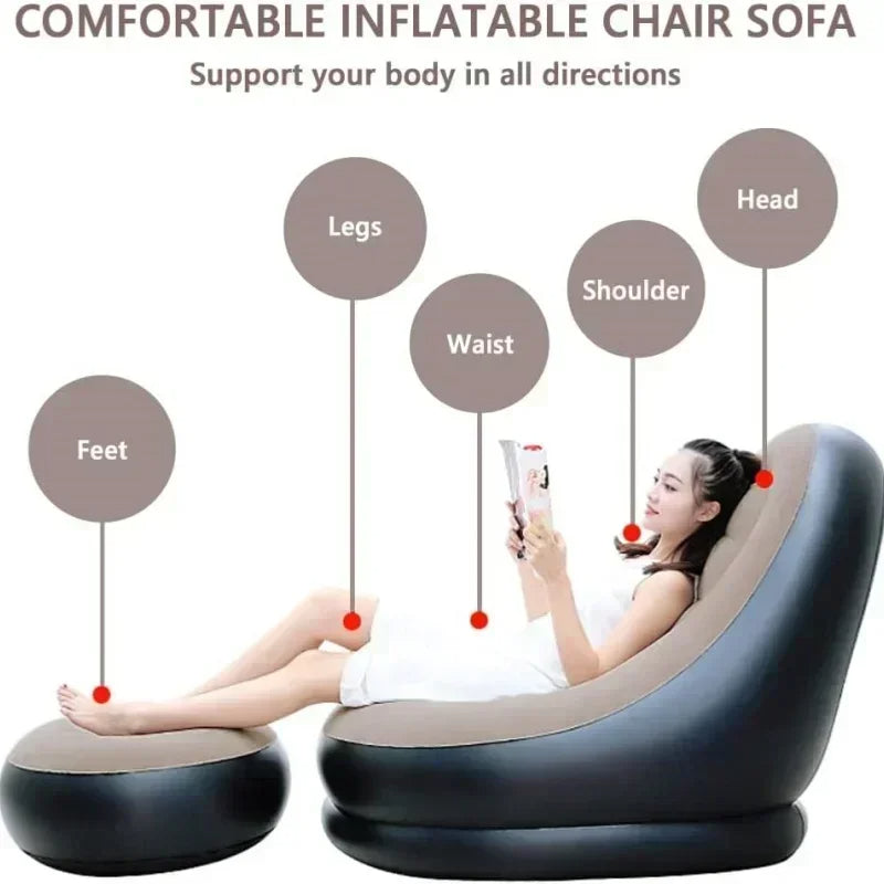 Chaise gonflable multifonctionnelle